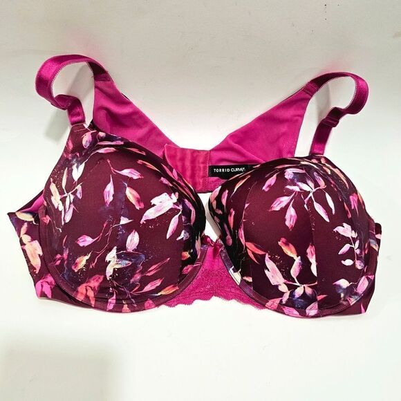 Torrid Push-Up T-Shirt Bra 360° Back Smoothing Bra Size 44C - Picture 2 of 9